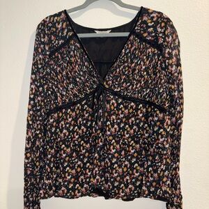 Lucky Brand Multicolor Floral Blouse